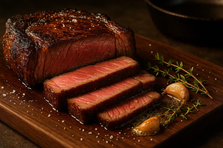 Reverse-Seared Ribeye (Cast-Iron, Steakhouse Crust)